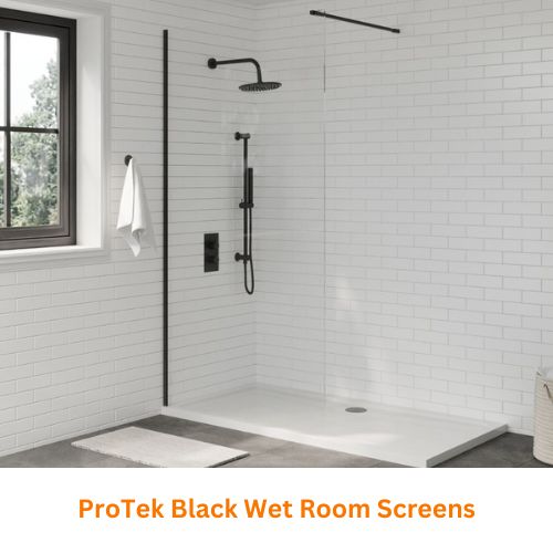 ProTek Black Wet Room Screen