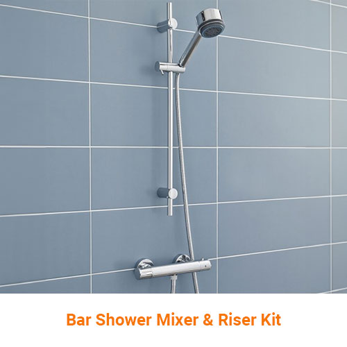 Bar Shower Mixer & Riser Kit