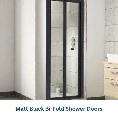 Black Bi-Fold Shower Doors