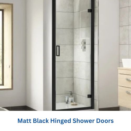 Black Hinged Shower Doors
