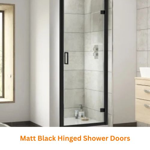 Black Hinged Shower Doors