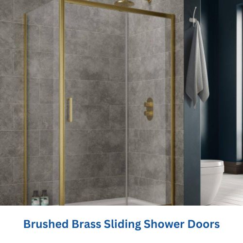 Brass Sliding Shower Door