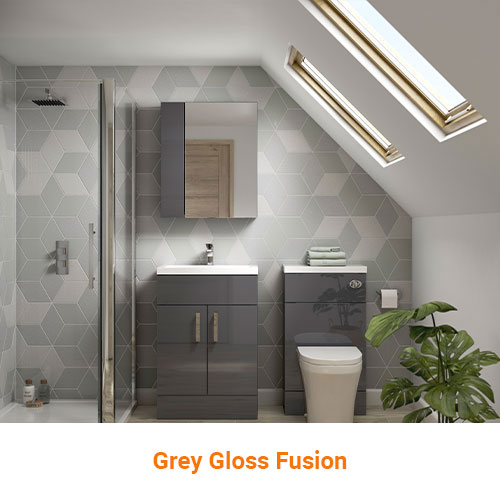 Grey Gloss Fusion Logo