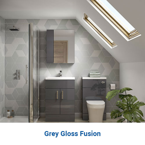 Grey Gloss Fusion Logo