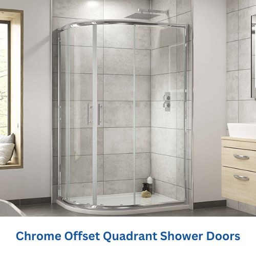 Chrome Offset Quadrant Shower Doors