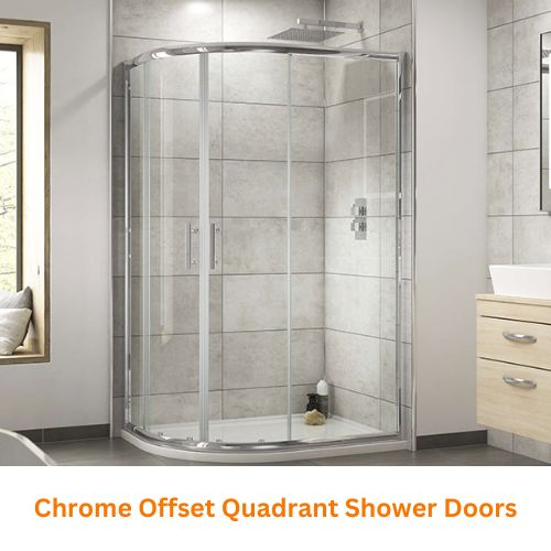 Chrome Offset Quadrant Shower Doors
