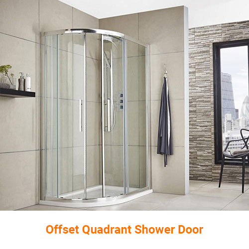 Offset Quadrant Shower Door