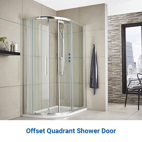 Offset Quadrant Shower Door
