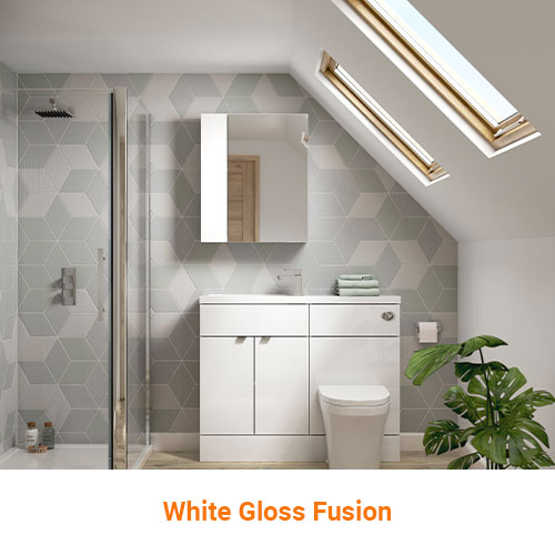 White Gloss Fusion Logo