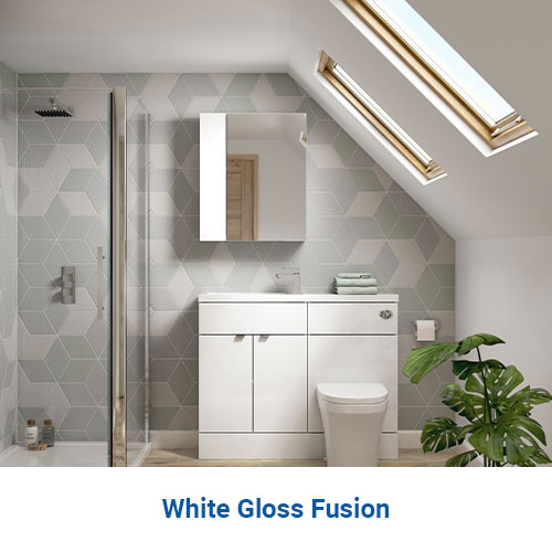 White Gloss Fusion Logo