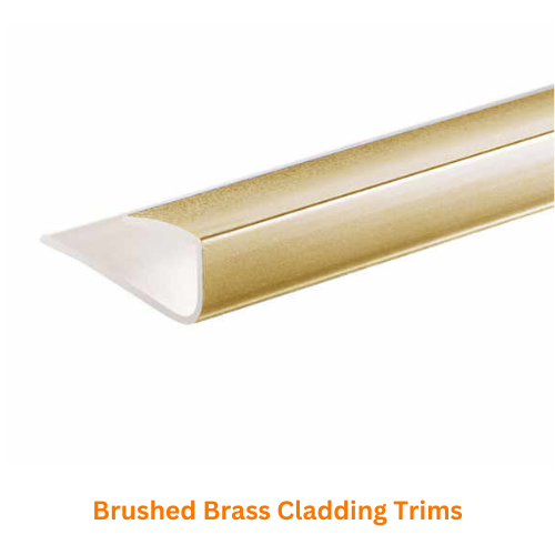 Brushed Brass Cladding Trim Logo