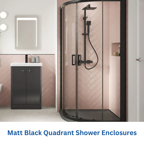 Black Quadrant Shower Enclosures