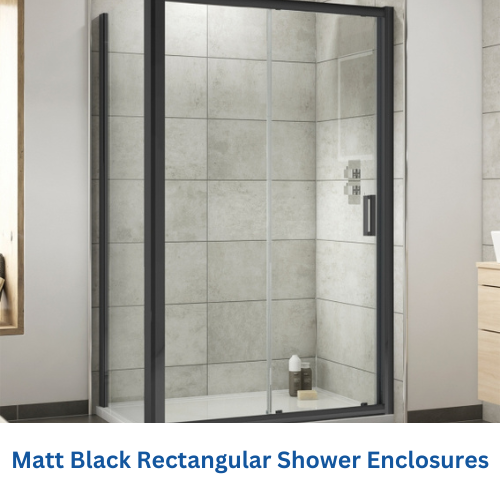 Black Rectangular Shower Enclosures