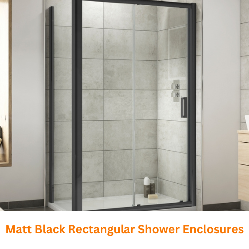 Black Rectangular Shower Enclosures