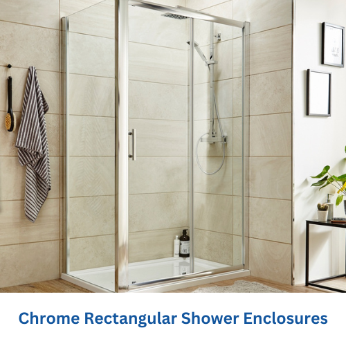 Chrome Rectangular Shower Enclosures
