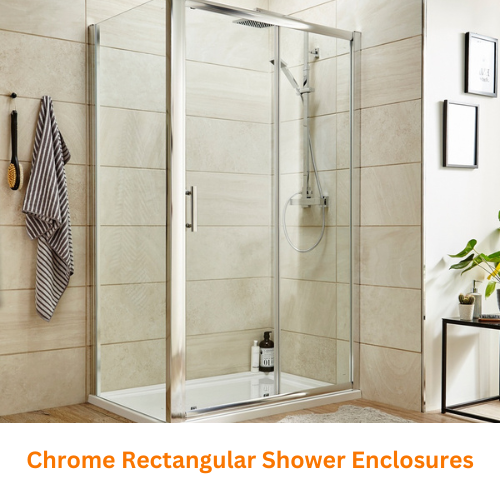 Chrome Rectangular Shower Enclosures