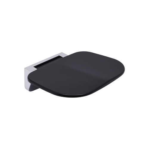 Black Wall Mounted Shower Seat