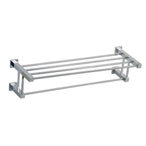 Astril Chrome Towel Rack with Rail