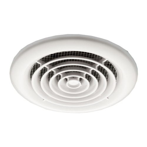 Cyclone White Non Illuminate High Powered Inline Fan