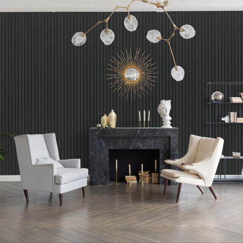 Charcoal 3D Waterproof Wall Panel 300mm x 2600mm x 12mm