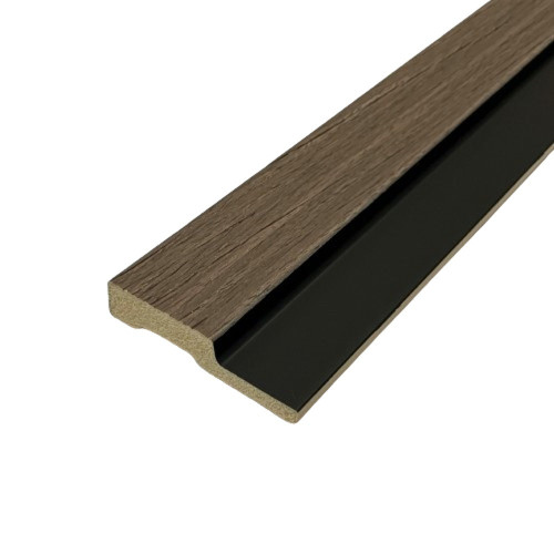Walnut 3D Waterproof Wall Panel Trim RH 42mm x 2600mm x 12mm