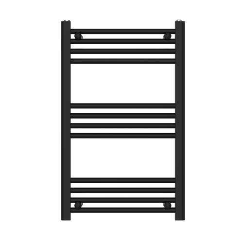 ProTek 800mm x 500mm Black Heated Towel Rail