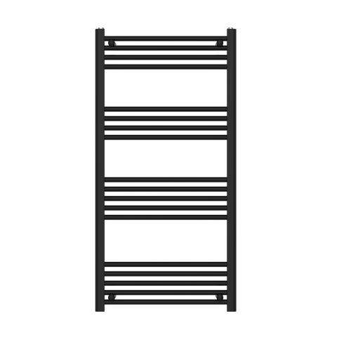 ProTek 1200mm x 600mm Black Heated Towel Rail