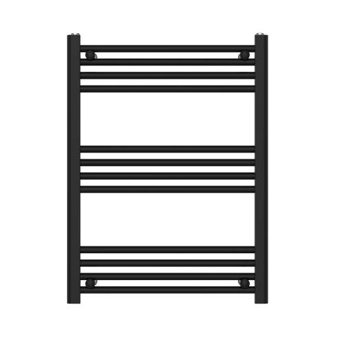 ProTek 800mm x 600mm Black Heated Towel Rail