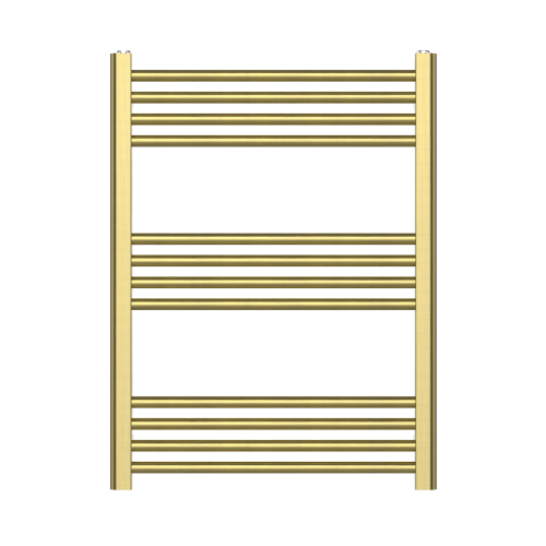 ProTek 800mm x 600mm Brushed Brass Heated Towel Rail