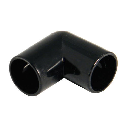Floplast Black Overflow 90 Degree Bend 21.5mm OS11B