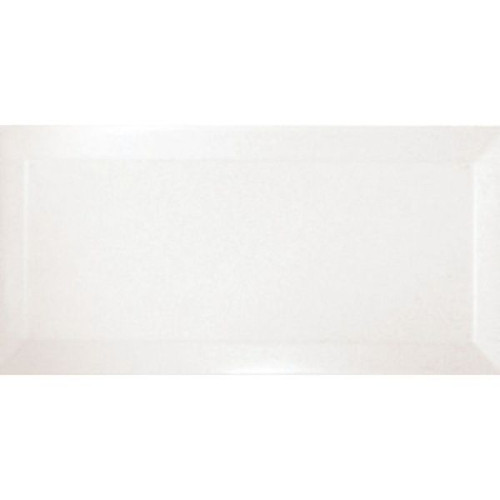 Fulham Metro White Gloss Bevel Wall Tiles 100mm x 200mm - Box of 50 (1m2)