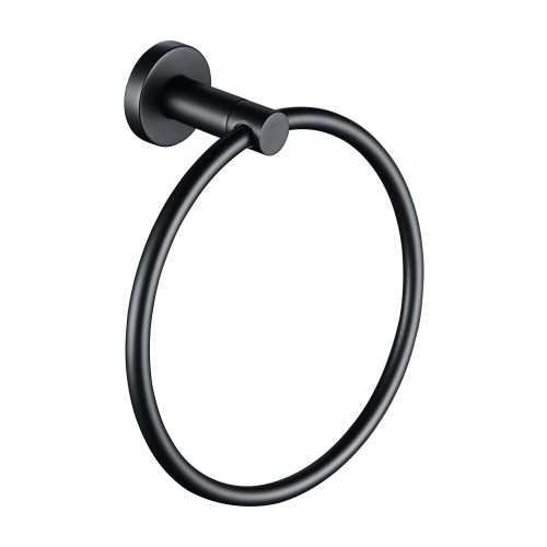 Taurus Matt Black Towel Ring