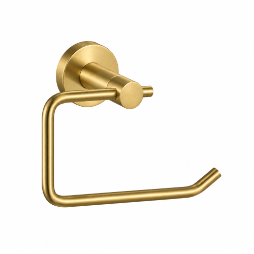 Gemini Brushed Brass Toilet Roll Holder