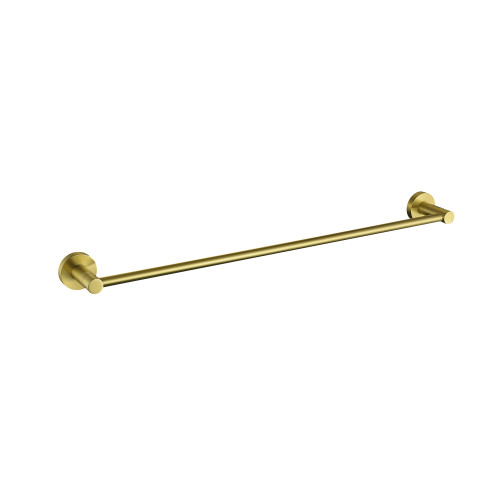 Gemini Brushed Brass Single Towel Rail
