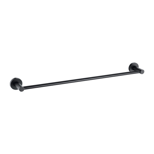 Taurus Matt Black Single Towel Rail