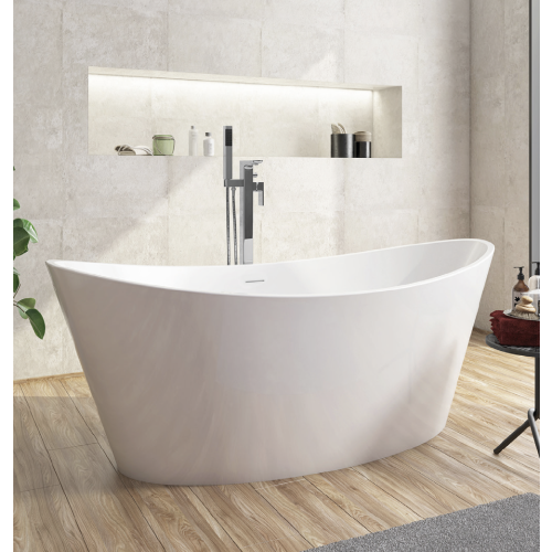 Aruba 1700mm x 800mm Freestanding Bath & Waste