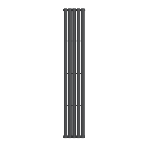 Athens Anthracite Oval Single Radiator 1800mm x 300mm