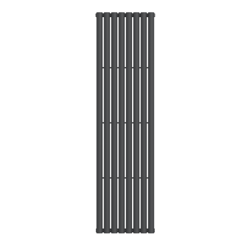 Athens Anthracite Oval Double Radiator 1800mm x 480mm