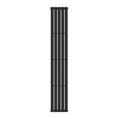 Athens Black Oval Single Radiator 1800mm x 300mm