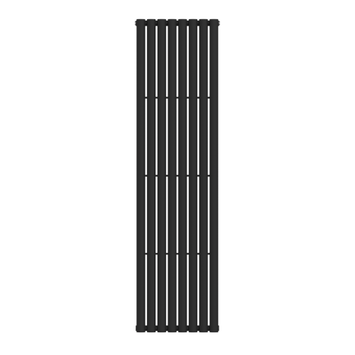 Athens Black Oval Double Radiator 1800mm x 480mm