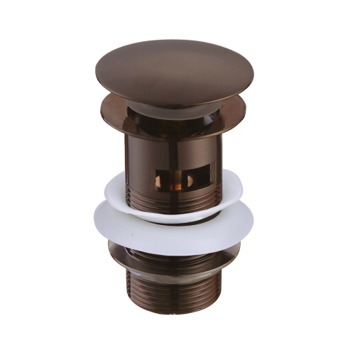 Brushed Bronze Dome Sprung Basin Waste (Slotted)
