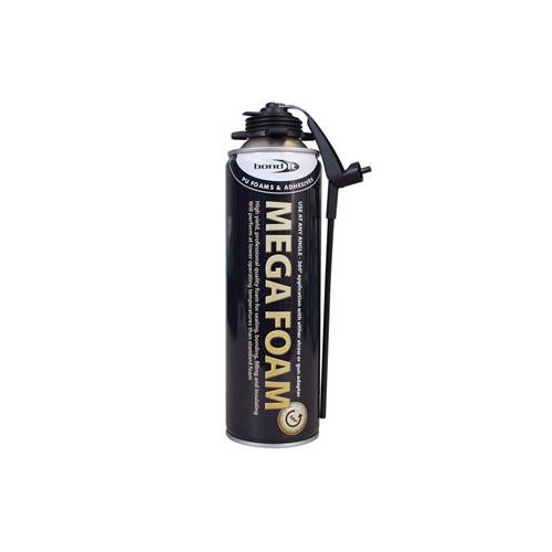 Bond-It Mega Foam Expanding Foam Gun/Aerosol - Beige 750ml