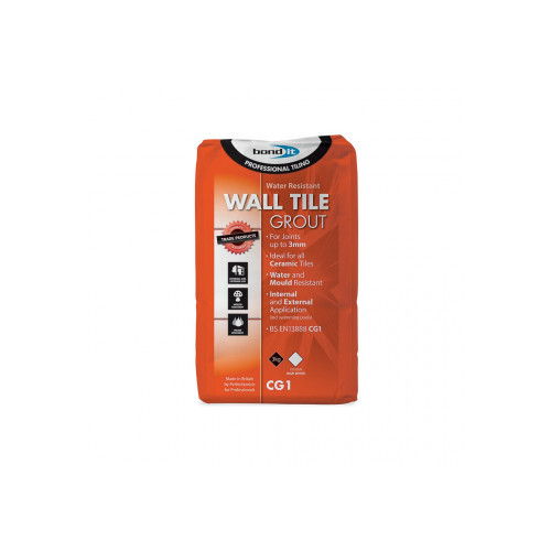 Bond-It Cement Based Wall Tile Grout 3kg - White