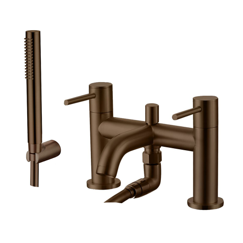 Brisbane Brushed Bronze Bath Shower Mixer & Shower Kit