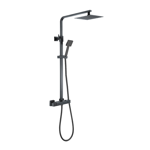 Brooklyn Square Thermostatic shower - Gunmetal