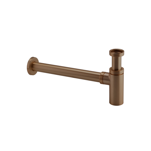 Minimalist Brushed Bronze Basin/Bidet Bottle Trap