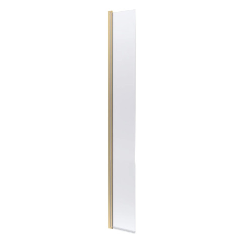 Brushed Brass Shower Screen Flipper Deflector Panel 300mm x 1850mm