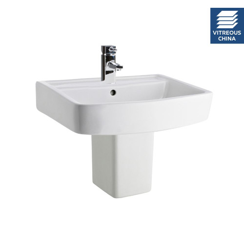 Bliss 520mm Basin & Semi Pedestal - 1 Tap Hole