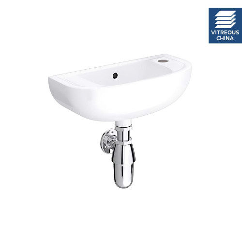 RAK Compact 450mm Slim Line Basin - 1 Tap Hole - Right Hand