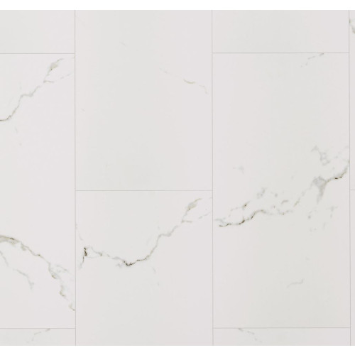 SPC Carrara Marble Rigid Click Tile Flooring 610mm x 305mm (Pack Of 10 - 1.85m2)
